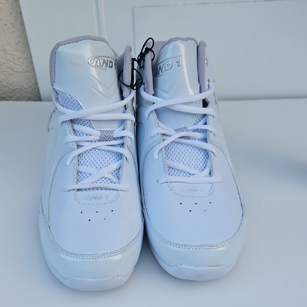 AND1 Kids White and Gray Sneakers